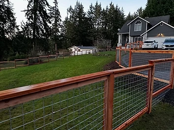 Wood-and-Wire Fence Detail — client project photo