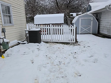 White Vinyl Picket Fence