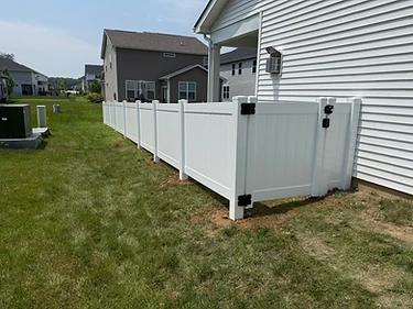 White Vinyl Privacy Fence