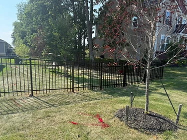 Black Aluminum Ornamental Fence