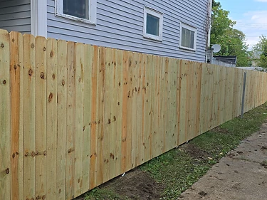 Side-Yard Pressure-Treated Privacy Fence