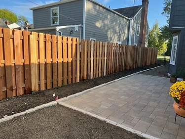 Cedar Shadowbox Fence