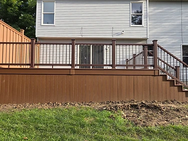 Composite Deck with Bronze Rail