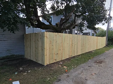 Pressure-Treated Privacy Corner Return