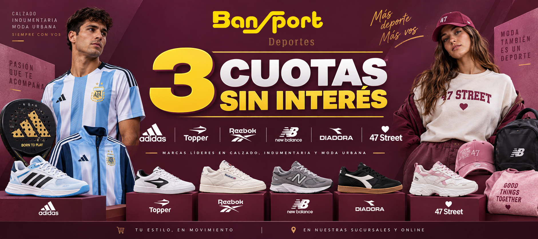 BanSport Deportes - 3 cuotas sin interés
