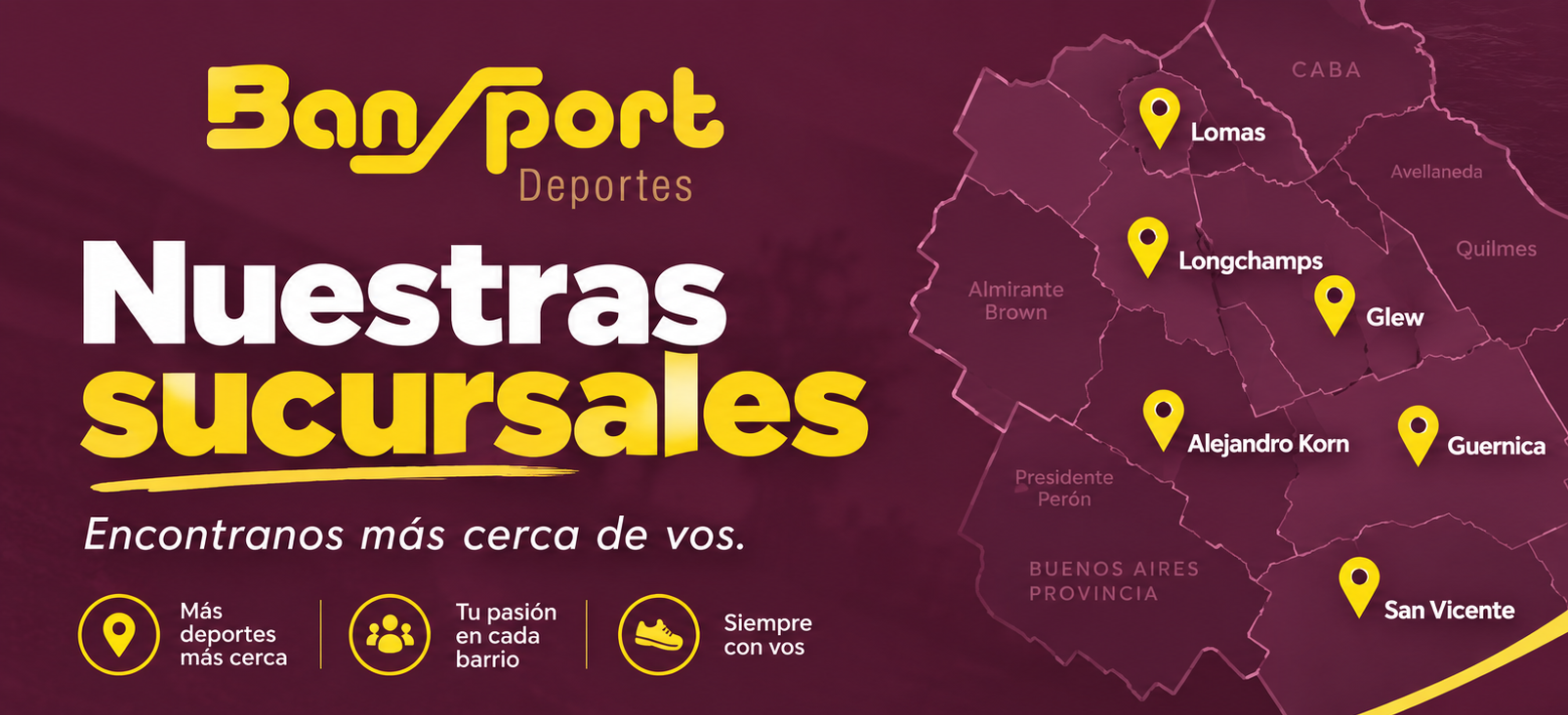 Nuestras sucursales - Encontranos más cerca de vos