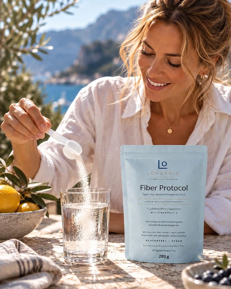 Morgenritual  Fiber Protocol und Longevity Protocol