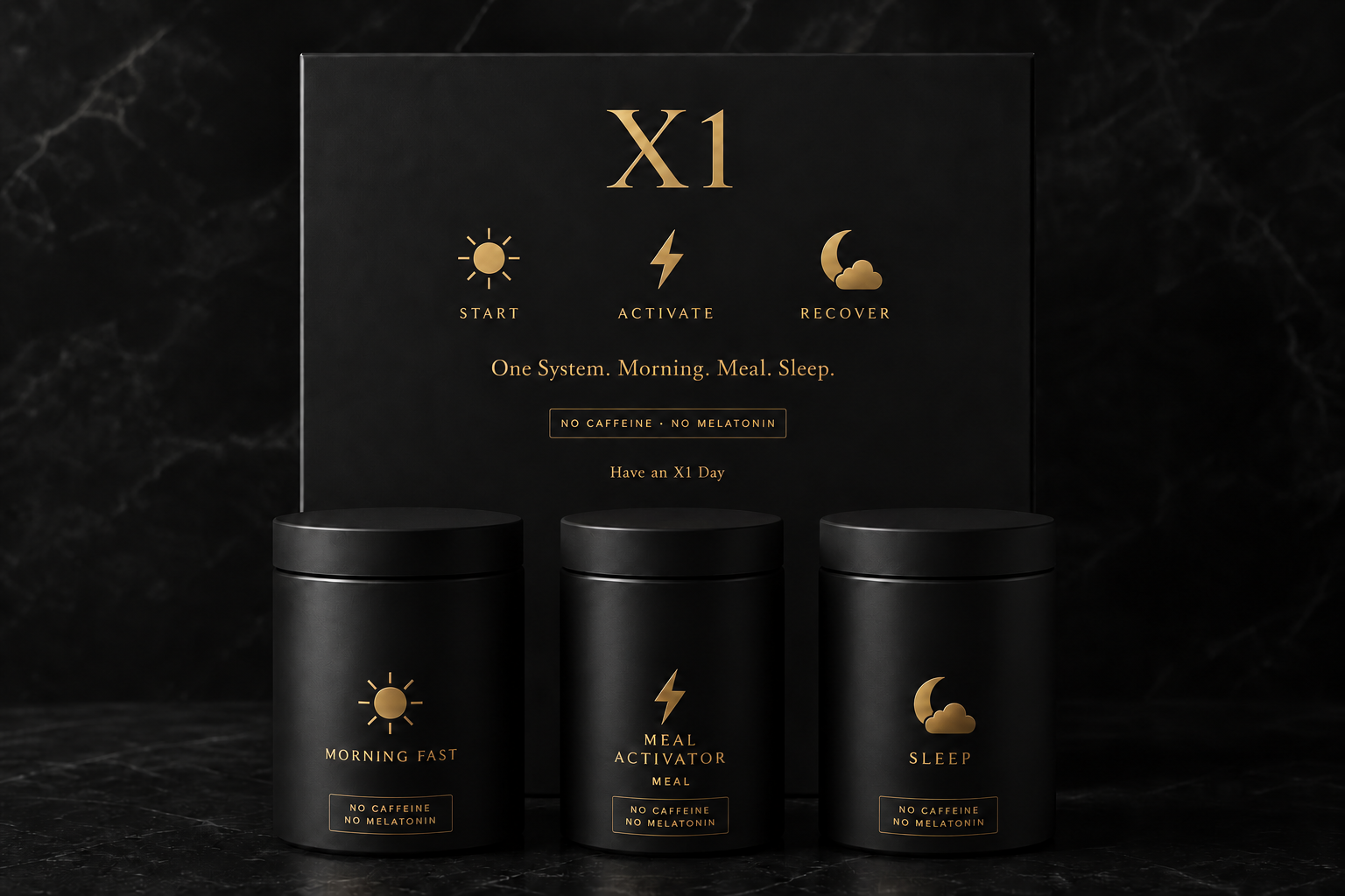 X1 Daily Wellness Pack with all three tubs