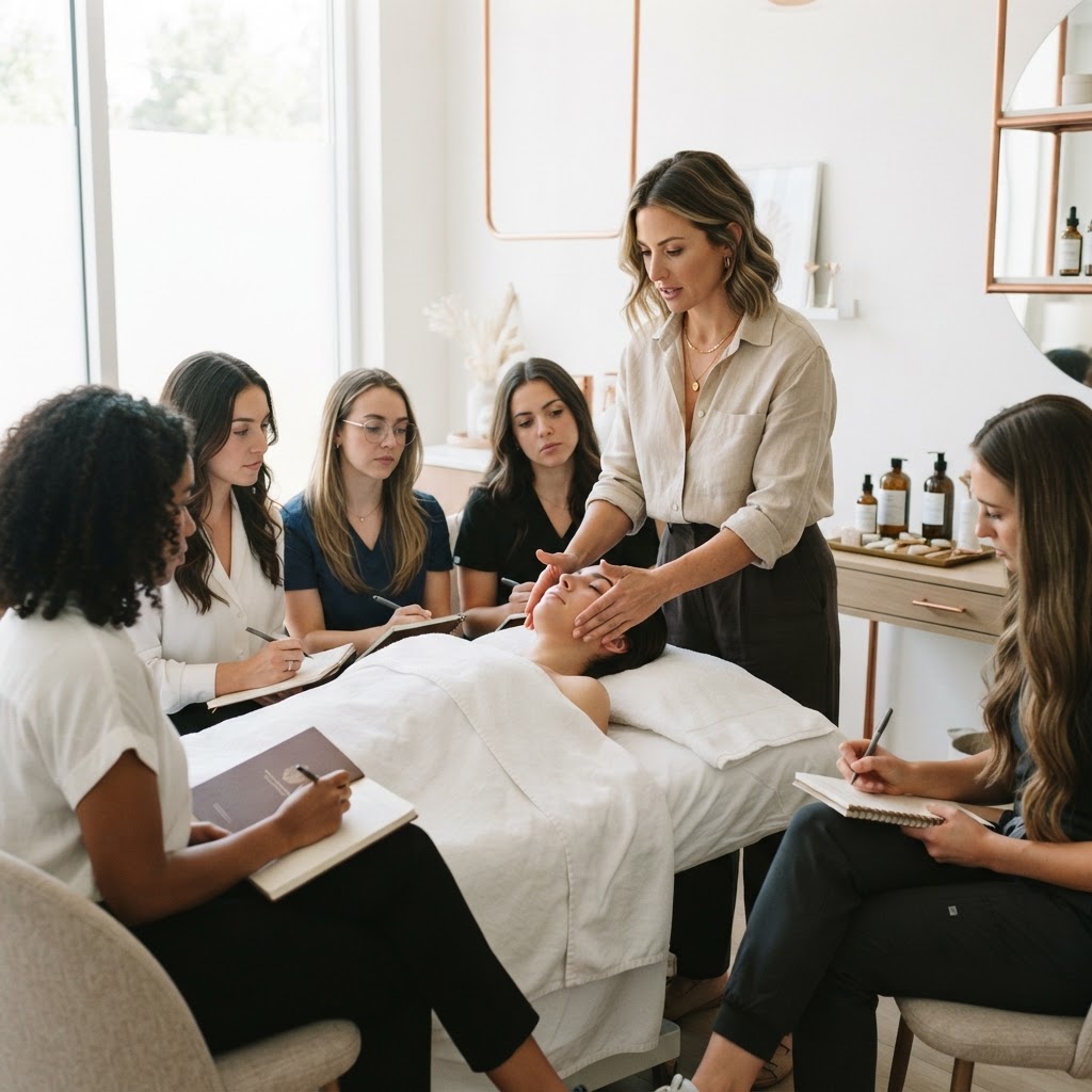 Beauty business training session