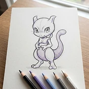 Mewtwo drawing