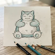 Snorlax drawing