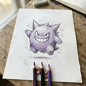 Gengar drawing