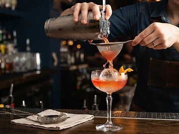 Espresso Martini bar setup at a Chicago private event — Shake & Gather