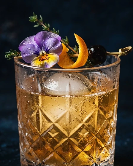Signature craft cocktail for a Chicago wedding