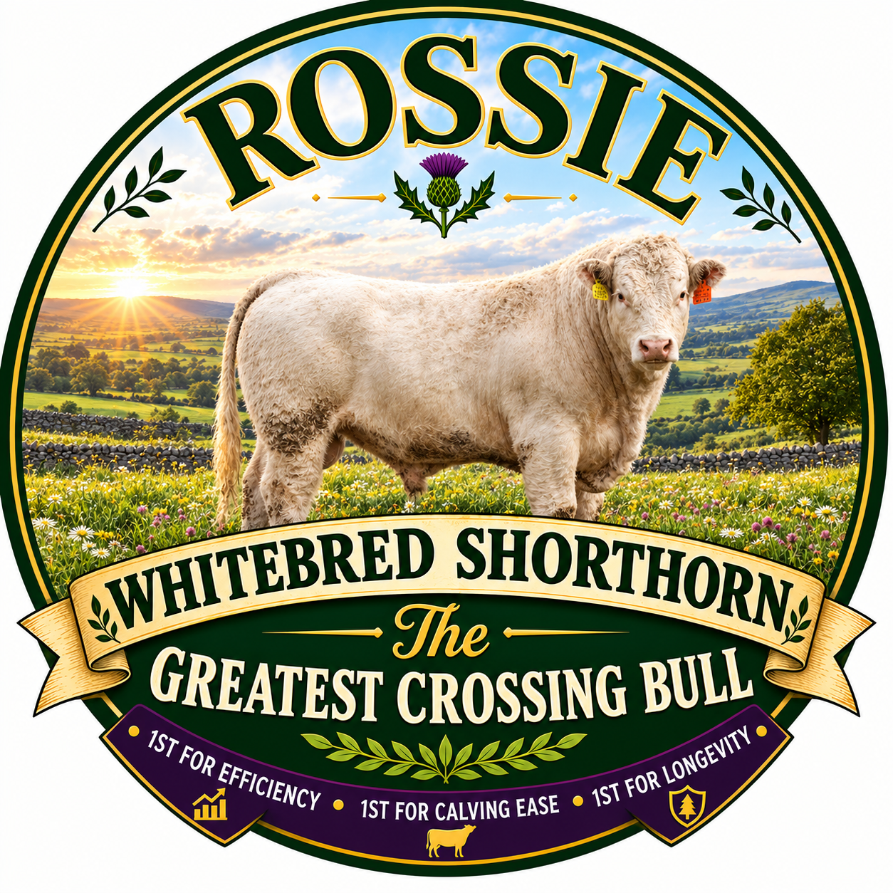 Rossie — the greatest crossing bull