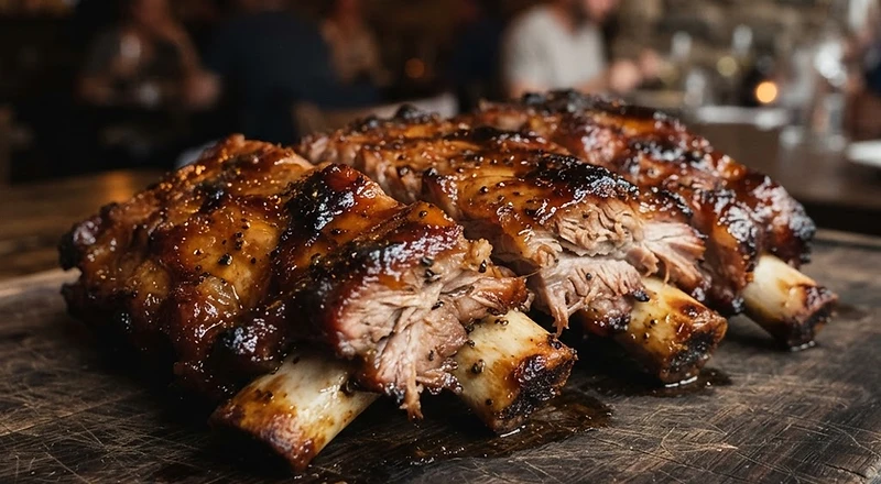 WEDNESDAY RIBS SPECIAL food photograph, illustrative image