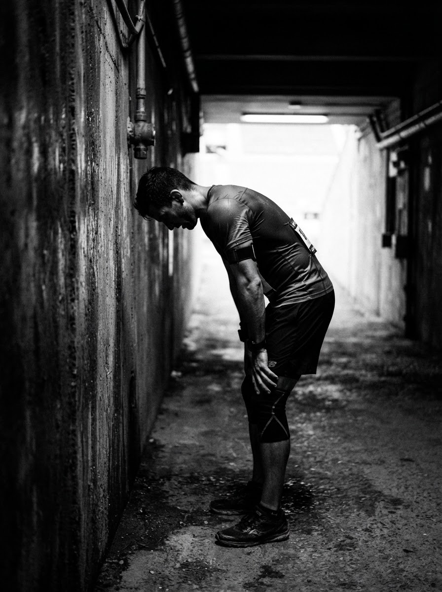 Athlete in tunnel