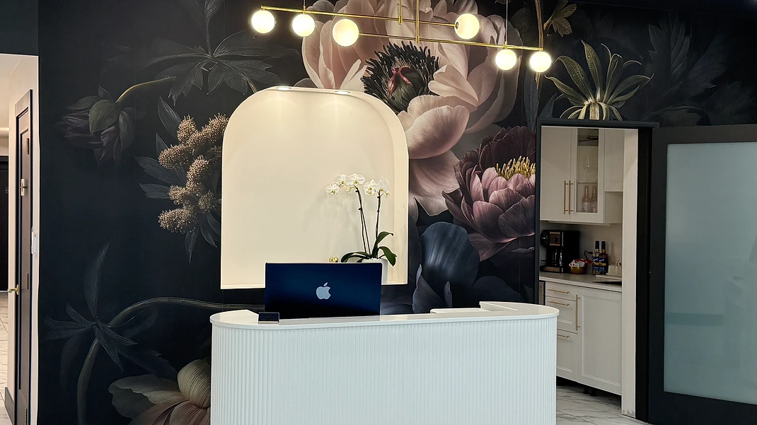 Clinic reception area