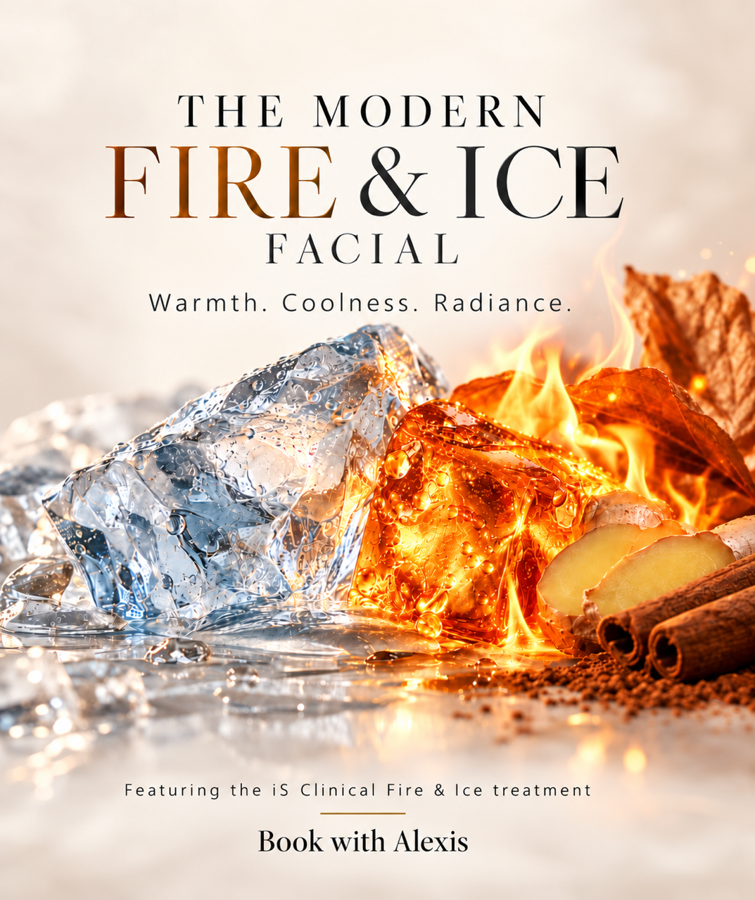 The Modern Fire & Ice Facial featuring the iS Clinical Fire & Ice treatment