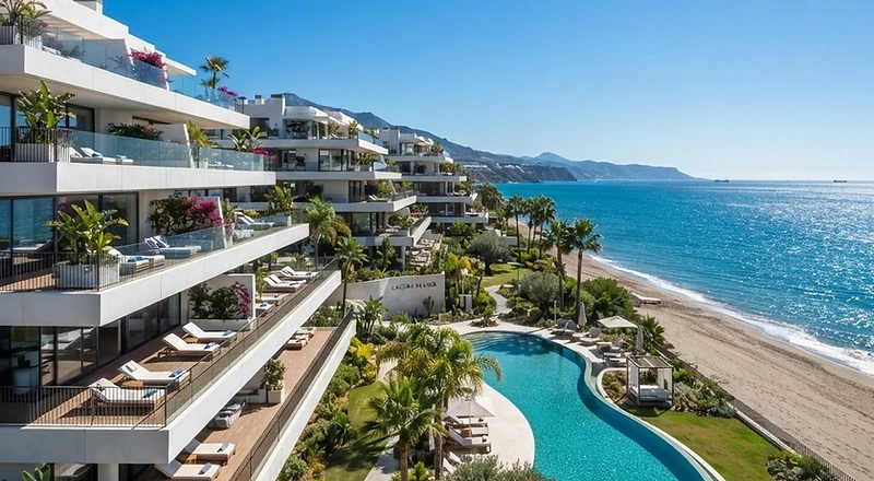Luxury Marbella villa at golden hour