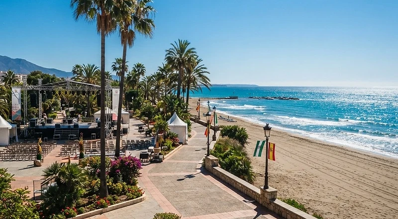 Estepona Readies Seafront for Lively British Day Cultural Celebrations