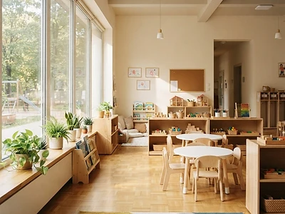 Skol- och förskolestädning – illustrativ miljöbild