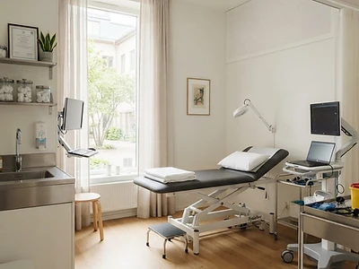 Städning för vård och klinik – illustrativ miljöbild