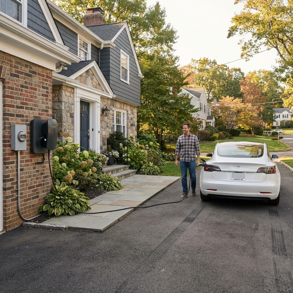 Can You Install an EV Charger Outside Without a Garage? Your Northern NJ Guide