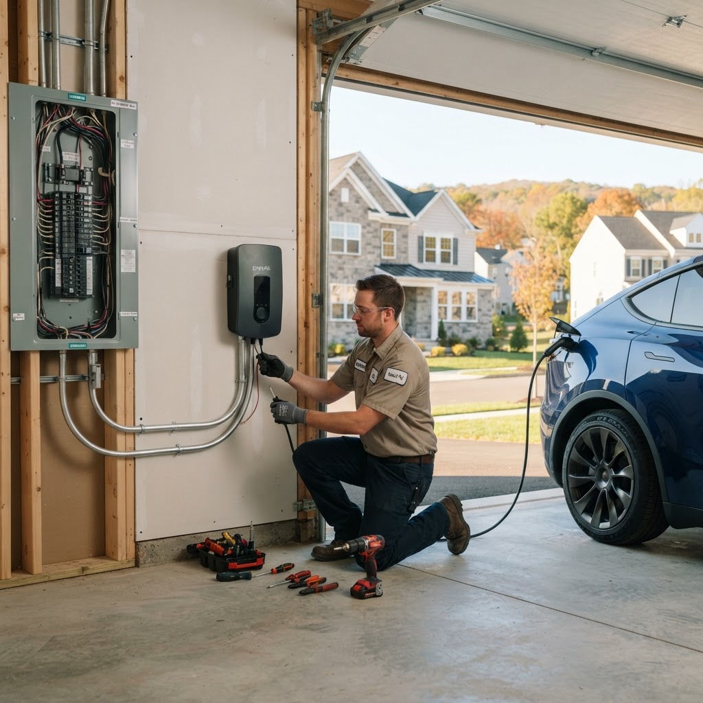 EV Charger Installation for New Construction Homes in Northern New Jersey