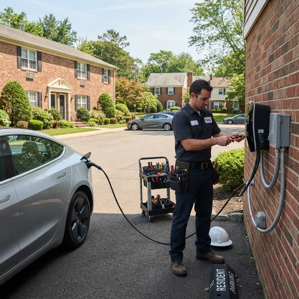 EV Charger Installation for Rental Properties: A Guide for Bergen County Landlords