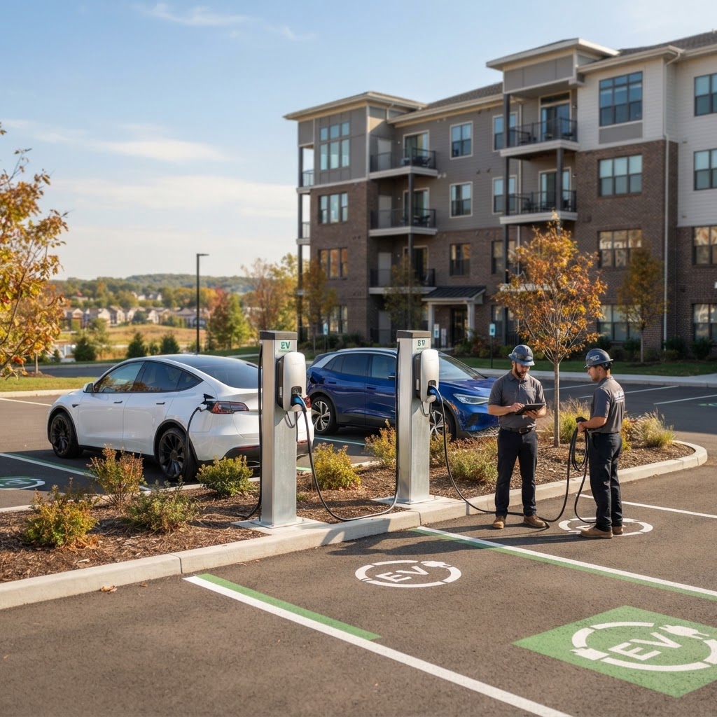 EV Charger Installation for Apartment Buildings and Multi-Family Properties in Northern New Jersey