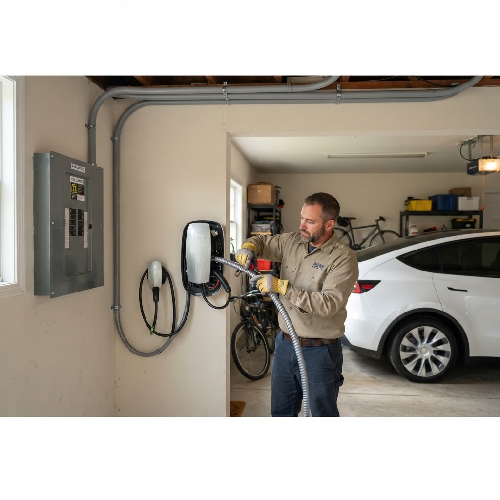 How Far Can an EV Charger Be Installed From the Electrical Panel? A Northern NJ Homeowner’s Guide