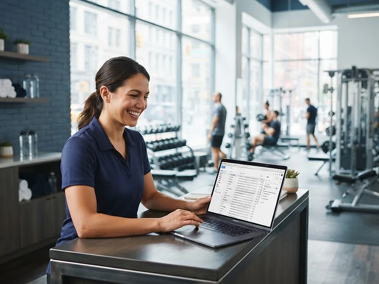Membership manager at a modern boutique gym responding to inquiries