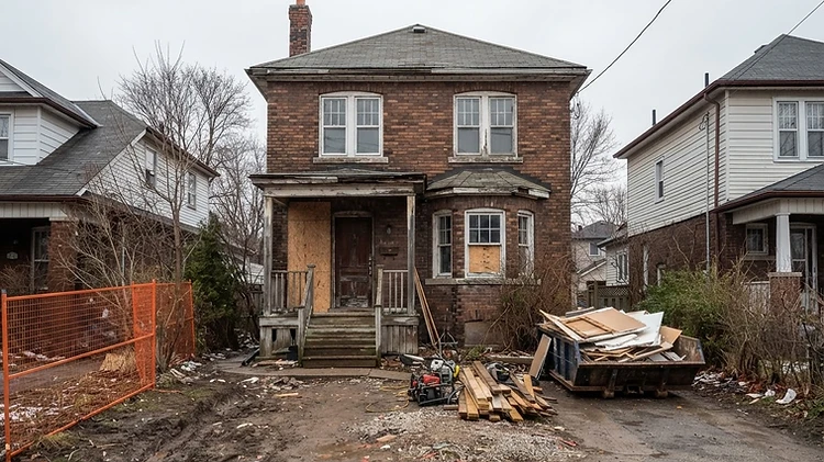 The home before the renovation