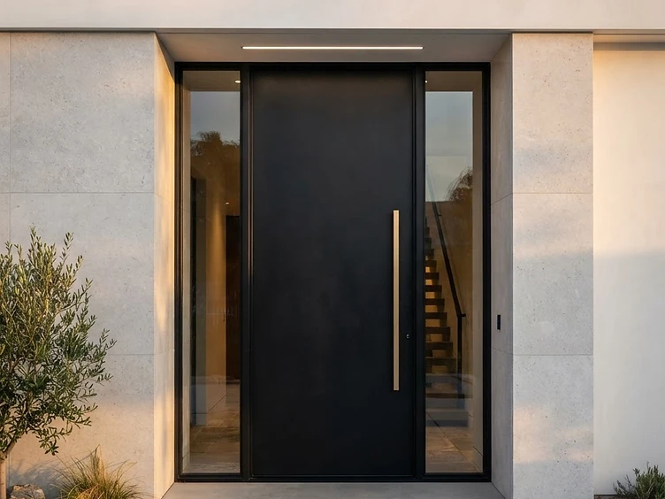 Custom entry door installation