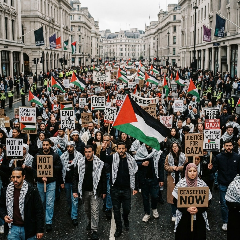 Gaza Ceasefire March: Stop the Suffering