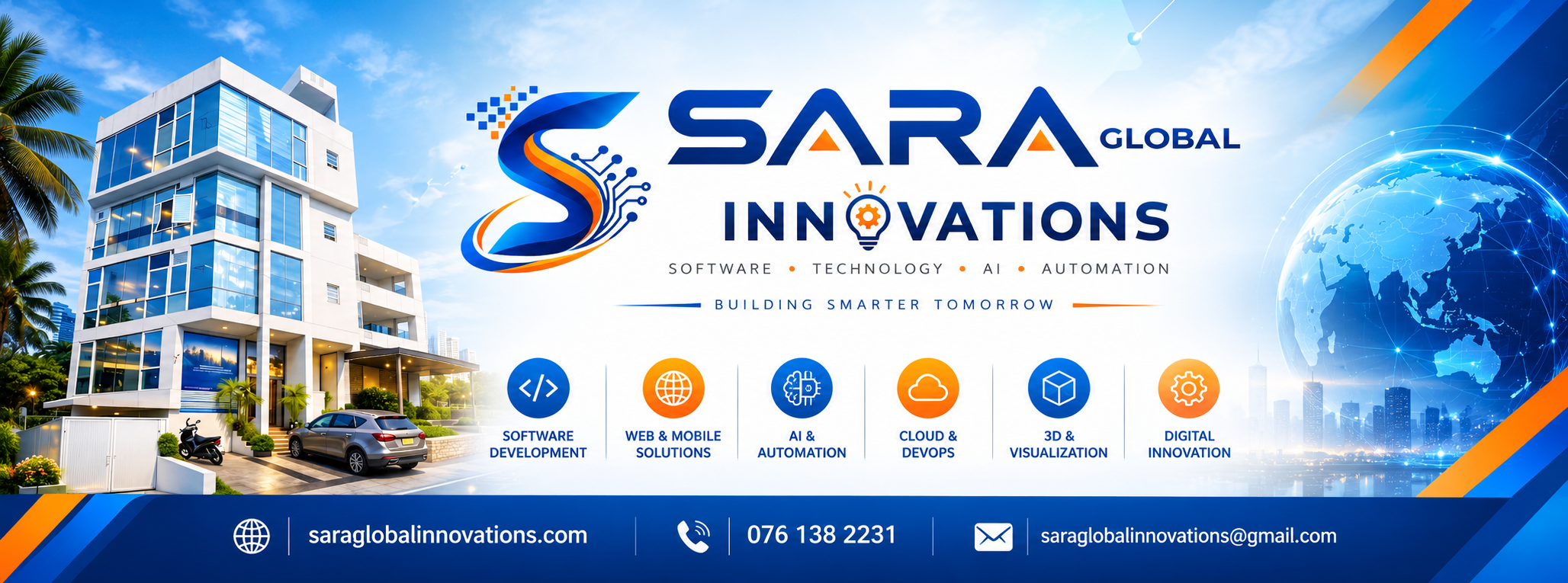Sara Global Innovations: software, web and mobile, AI, cloud and digital innovation
