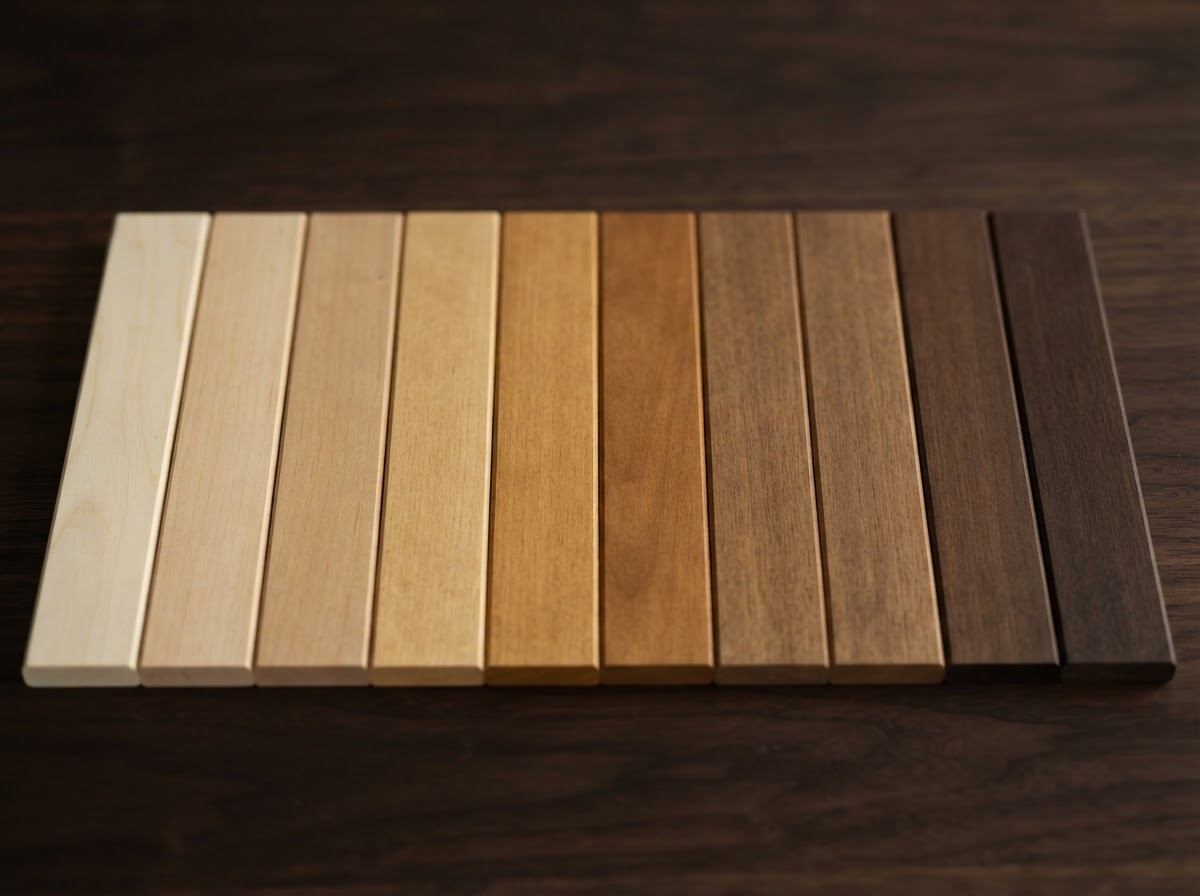 Poplar color range from natural to 200°C