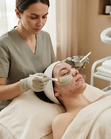 Clarifying Facial treatment illustration