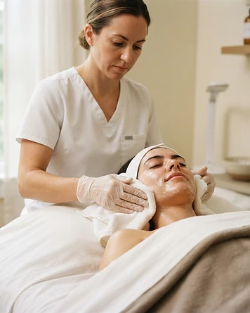 Microneedling with Salmon DNA treatment illustration