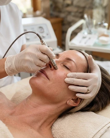 Microdermabrasion Facial treatment illustration