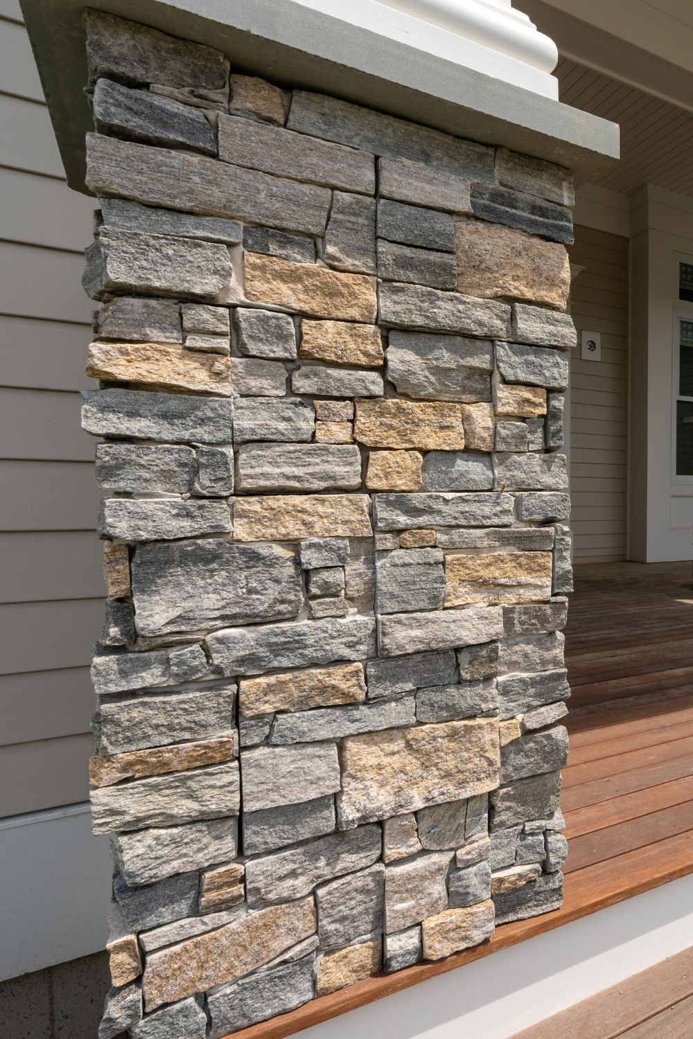 Stone veneer column and masonry inspiration