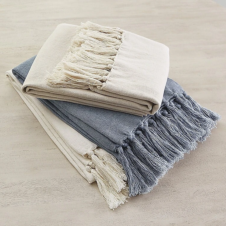 Linen Throw Blanket