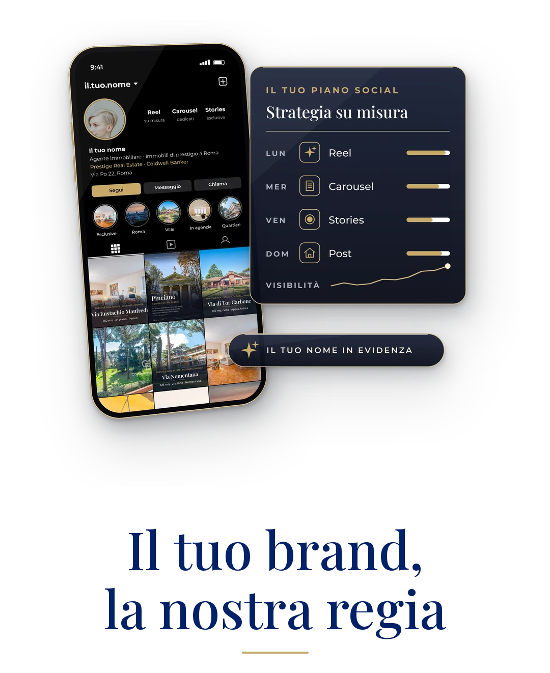 Il tuo brand, la nostra regia: piano marketing social personalizzato per ogni agente