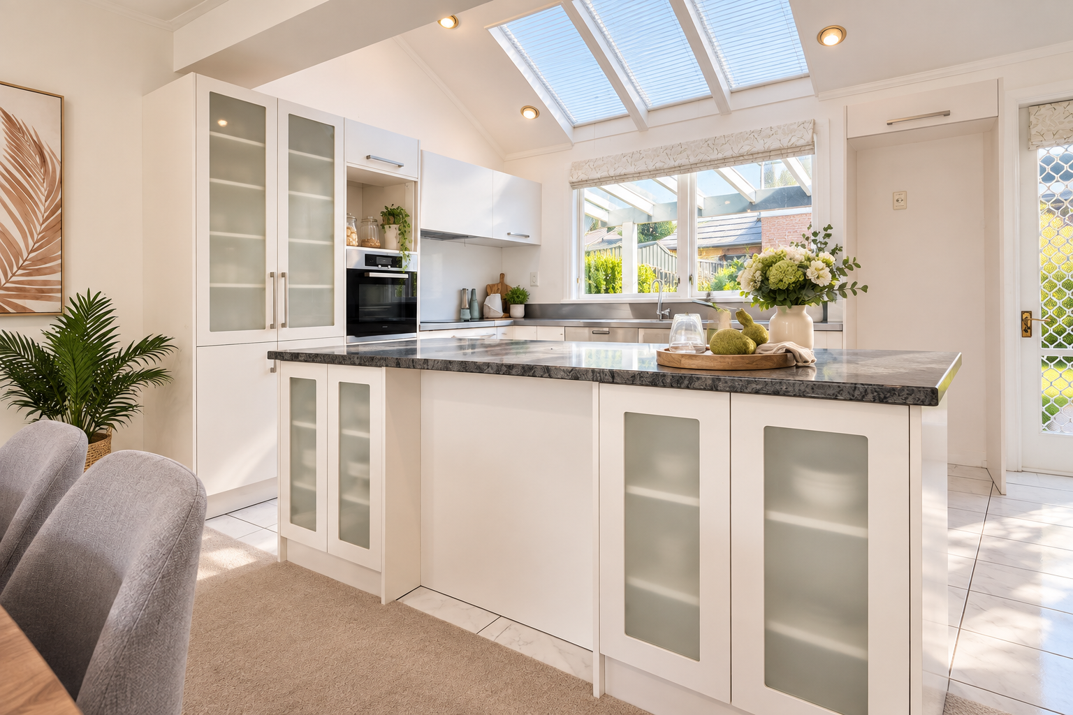 Kitchen — Island & Skylight