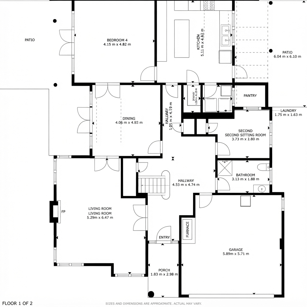 Floor 1 — Ground Level floor plan