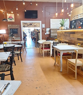 The Honey Bee Café dining room
