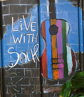 Local artwork on display in the gallery
