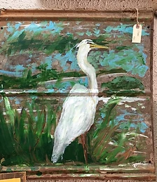 From the chicken house: Crane