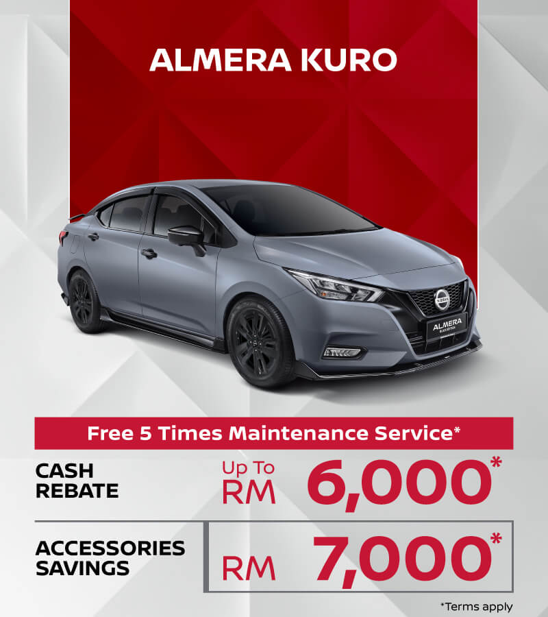 Nissan Almera Kuro promotional offer at Nikaijayakl